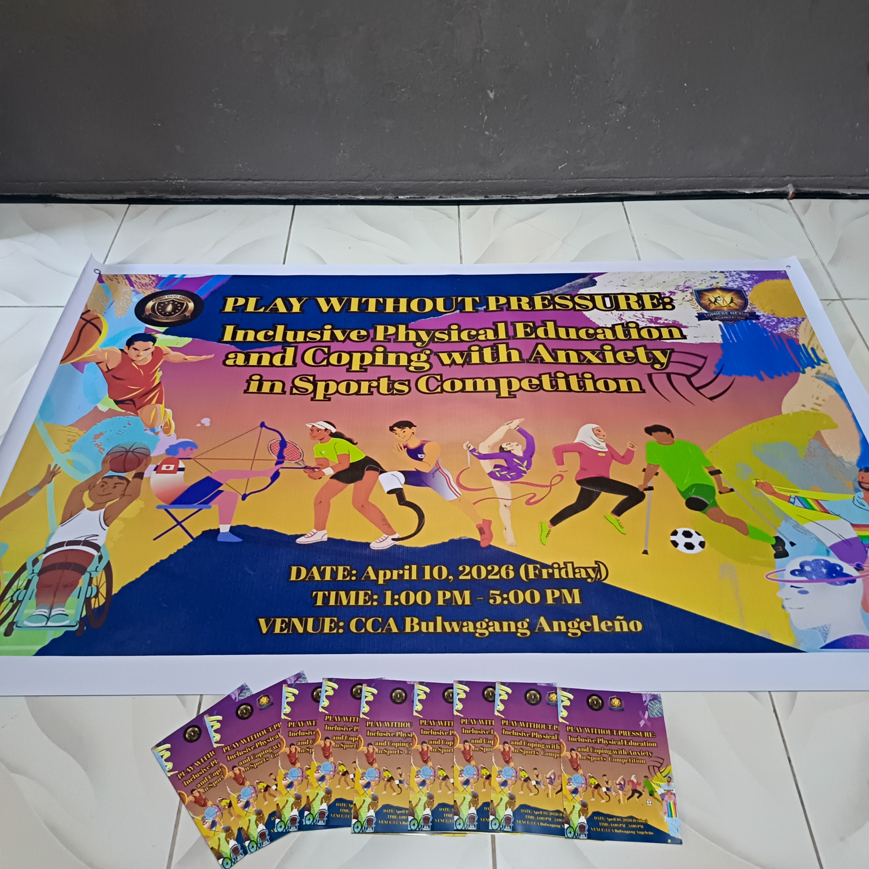 Play Without Pressure Event Poster