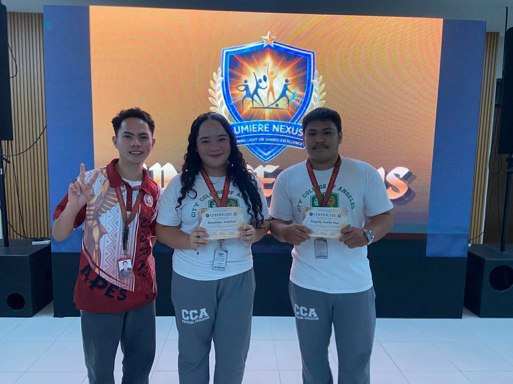 Awarding ceremony on stage
